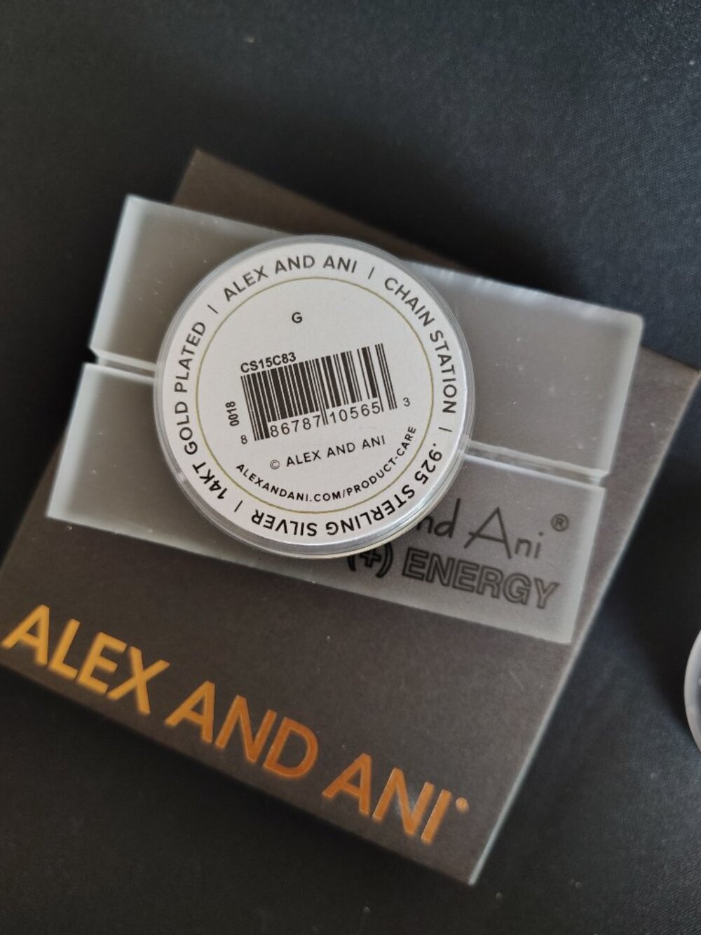 Alex and Ani 14kt Sterling Silver Initial G Charm 910 - Picture 3 of 3